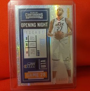 2020-21 Panini Contenders - [Base] - Cracked Ice Ticket  # 61 Rudy gobert 12/25